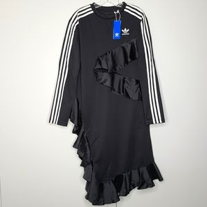 Adidas Originals x J Koo Black Ruffle Dress FT9898